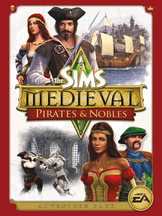 Jaquette de Les sims Médiéval : Nobles et Pirates