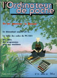 Jaquette de L Ordinateur de Poche — n°12
