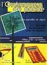Jaquette de L Ordinateur de Poche — n°15