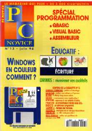 Jaquette de PC Novice — n°13