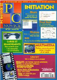 Jaquette de PC Novice — n°23