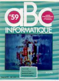 Jaquette de aBc INFORMATIQUE — n°59