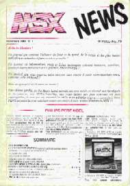 Jaquette de MSX News — n°1
