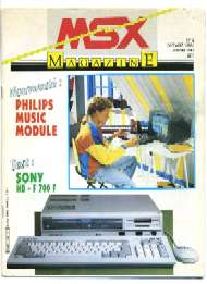 Jaquette de MSX Magazine — n°8