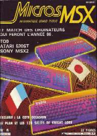 Jaquette de Micros MSX — n°5