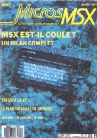 Jaquette de Micros MSX — n°8