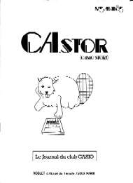 Jaquette de CASTOR — n°05