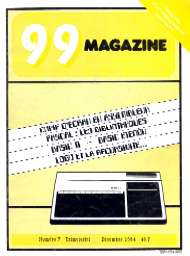 Jaquette de 99 Magazine — n°07