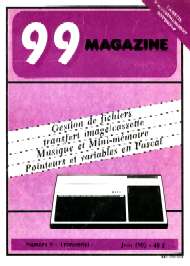 Jaquette de 99 Magazine — n°09