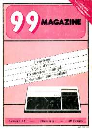 Jaquette de 99 Magazine — n°11