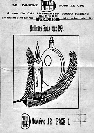 Jaquette de Fanzines — n°3 Pouces 12