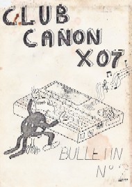 Jaquette de Fanzines — n°Club Canon 02