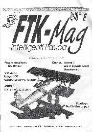 Jaquette de Fanzines — n°FTK 07