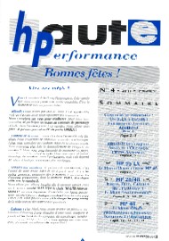 Jaquette de Fanzines — n°Haute Performance 04