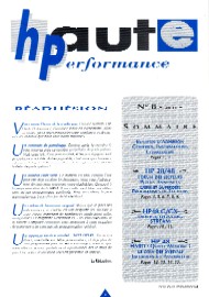 Jaquette de Fanzines — n°Haute Performance 08