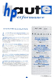 Jaquette de Fanzines — n°Haute Performance 10