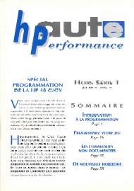 Jaquette de Fanzines — HS n°Haute Performance 01