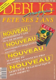 Jaquette de DEBUG magazine — n°10