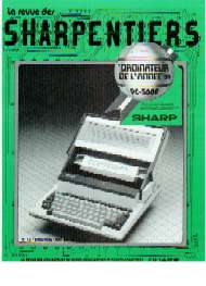 Jaquette de La revue des SHARPENTIERS — n°12