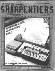 Jaquette de La revue des SHARPENTIERS — n°18