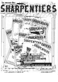 Jaquette de La revue des SHARPENTIERS — n°21