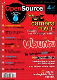 Jaquette de Opensource-magazine — n°08