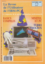 Jaquette de La Revue de l Utilisateur de l IBM-PC — n°36