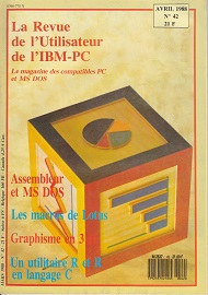 Jaquette de La Revue de l Utilisateur de l IBM-PC — n°42