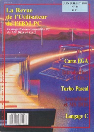 Jaquette de La Revue de l Utilisateur de l IBM-PC — n°44