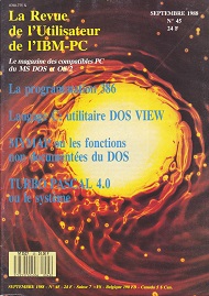 Jaquette de La Revue de l Utilisateur de l IBM-PC — n°45