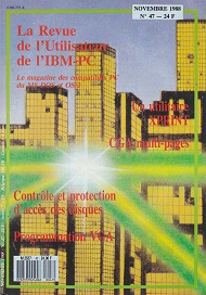 Jaquette de La Revue de l Utilisateur de l IBM-PC — n°47