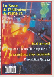 Jaquette de La Revue de l Utilisateur de l IBM-PC — n°49