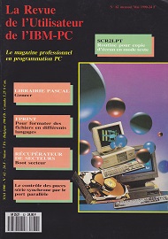 Jaquette de La Revue de l Utilisateur de l IBM-PC — n°62
