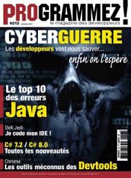Jaquette de Programmez — n°213