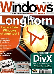 Jaquette de Windows News — n°133