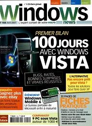 Jaquette de Windows News — n°155