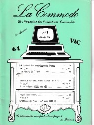 Jaquette de La Commode — n°07