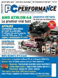 Jaquette de PC Performance — n°01