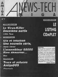 Jaquette de Amiga News Tech — n°07