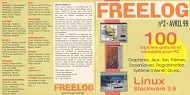 Jaquette de FREELOG — CD 002