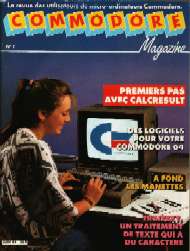 Jaquette de Commodore Magazine — n°01