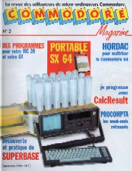 Jaquette de Commodore Magazine — n°02