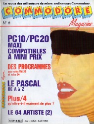 Jaquette de Commodore Magazine — n°06