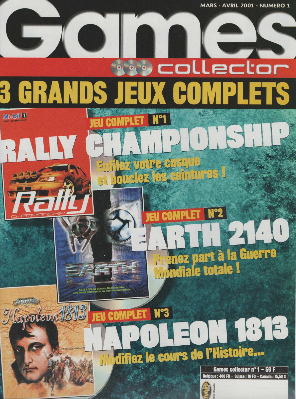 Jaquette de Games collector — n°1