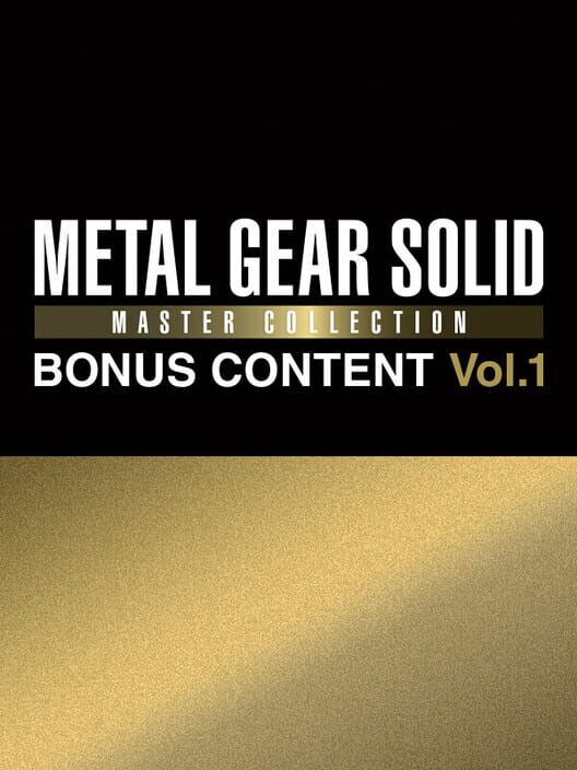 Jaquette de Metal Gear Solid Master Collection: Volume 1 - Bonus Content