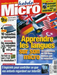 Jaquette de Micro hebdo — n°0054