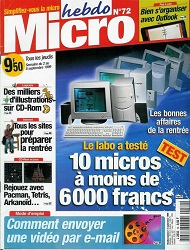 Jaquette de Micro hebdo — n°0072
