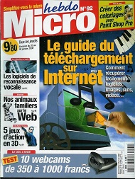 Jaquette de Micro hebdo — n°0092