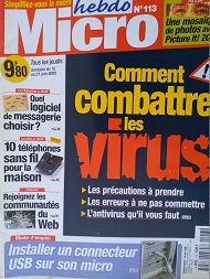 Jaquette de Micro hebdo — n°0113
