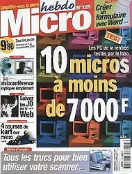 Jaquette de Micro hebdo — n°0125